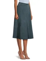 Amanda Suede A-Line Skirt