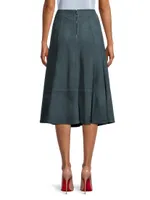 Amanda Suede A-Line Skirt