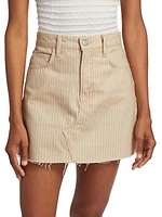 High N Tight Pinstripe Denim Miniskirt