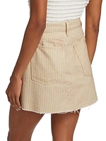 High N Tight Pinstripe Denim Miniskirt