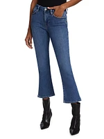 Le Crop Mini Boot-Cut Jeans