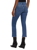 Le Crop Mini Boot-Cut Jeans