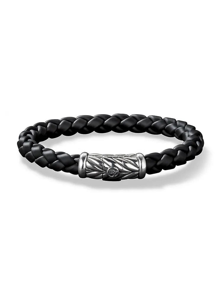 Chevron Black Rubber Bracelet