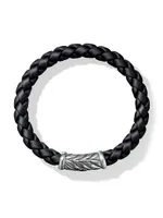 Chevron Black Rubber Bracelet