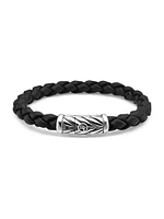 Chevron Black Rubber Bracelet