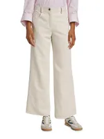 Cotton & Linen Wide-Leg Pants