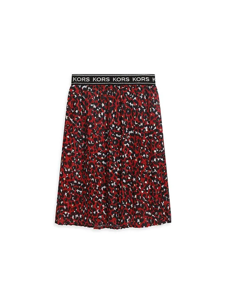 Little Girl's & Printed Pleated Skirt