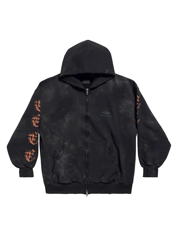 Heavy Metal Zip-Up Hoodie Small Fit