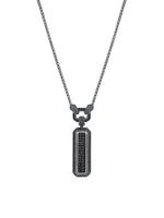 Guard Of Men Sterling Silver & 1.04 TCW Diamond Pendant Necklace