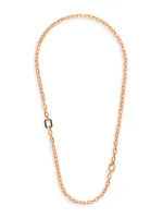 Guard Of Men 18K Rose Gold & 0.21 TCW Diamond Chain Necklace