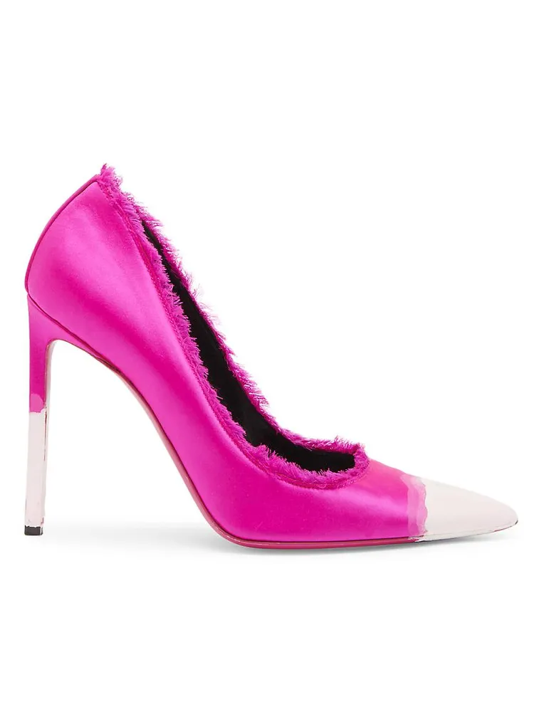 105MM Dip-Dye Satin Pumps