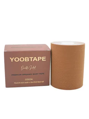 Cocoa Stretch Cotton Double-Sided Bust Tape
