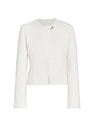 Wool-Blend Boucle Jacket