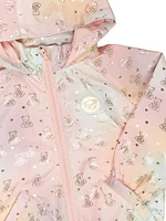 Baby Girl's, Little Girl's & Cloud Bear Rain Jacket