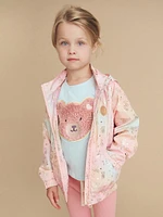 Baby Girl's, Little Girl's & Cloud Bear Rain Jacket