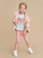 Baby Girl's, Little Girl's & Cloud Bear Rain Jacket