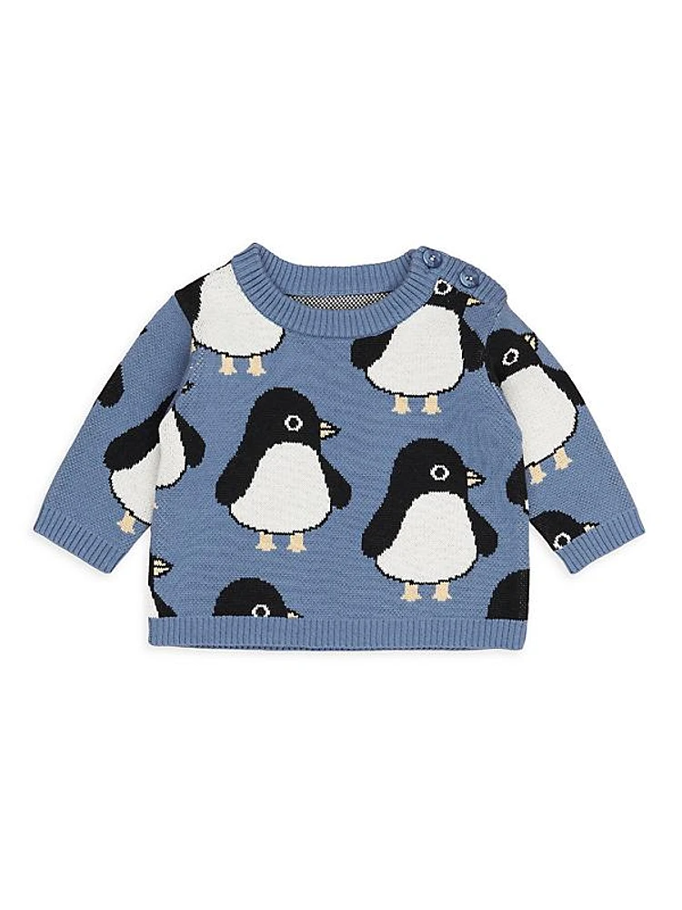 Baby's, Little Kid's & Kid's Penguin Intarsia Sweater