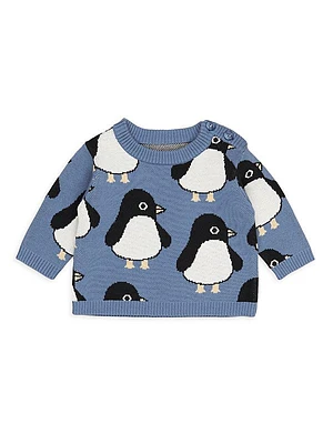 Baby's, Little Kid's & Kid's Penguin Intarsia Sweater