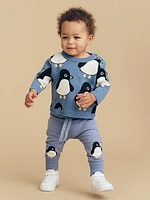 Baby's, Little Kid's & Kid's Penguin Intarsia Sweater