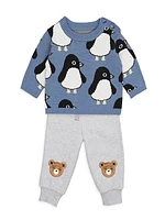 Baby's, Little Kid's & Kid's Penguin Intarsia Sweater