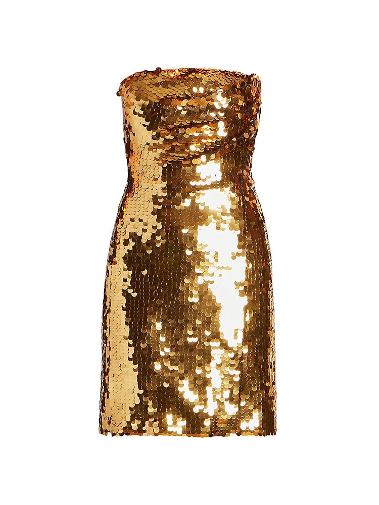 Lysa Strapless Sequin Minidress