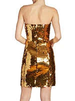 Lysa Strapless Sequin Minidress