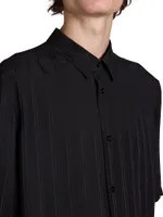 Shirt Matte And Shiny Cassandre Striped Silk