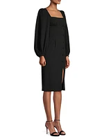 Aileen Crepe Sheath Dress