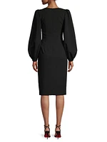 Aileen Crepe Sheath Dress