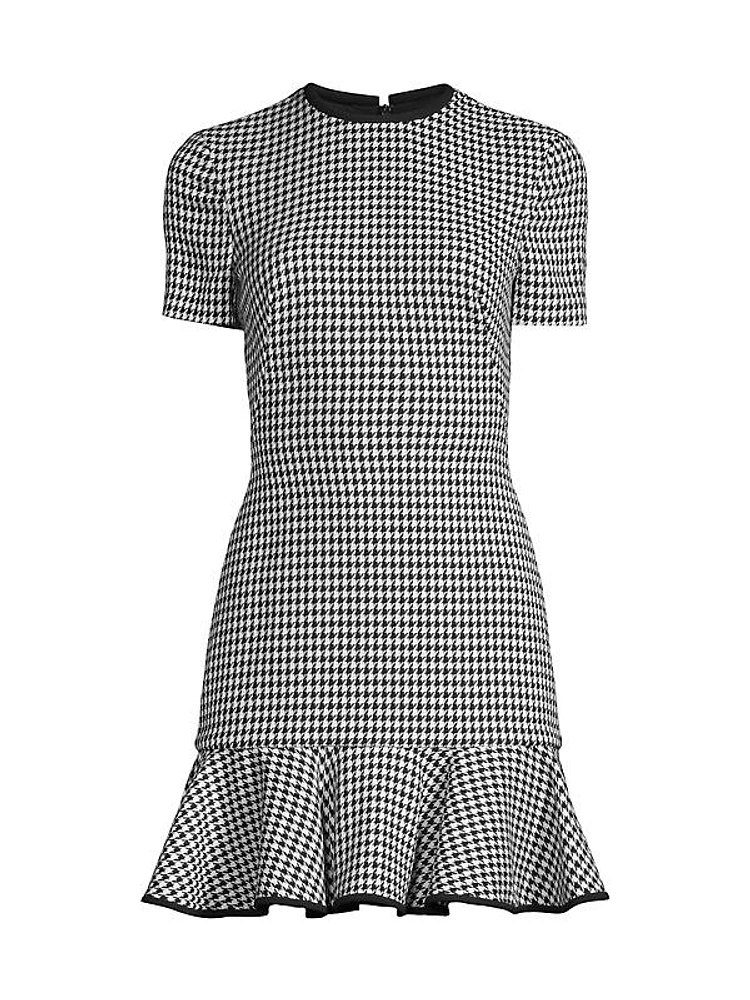 Melanie Houndstooth Minidress