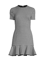 Melanie Houndstooth Minidress