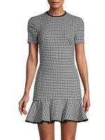 Melanie Houndstooth Minidress