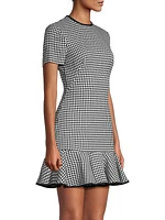 Melanie Houndstooth Minidress