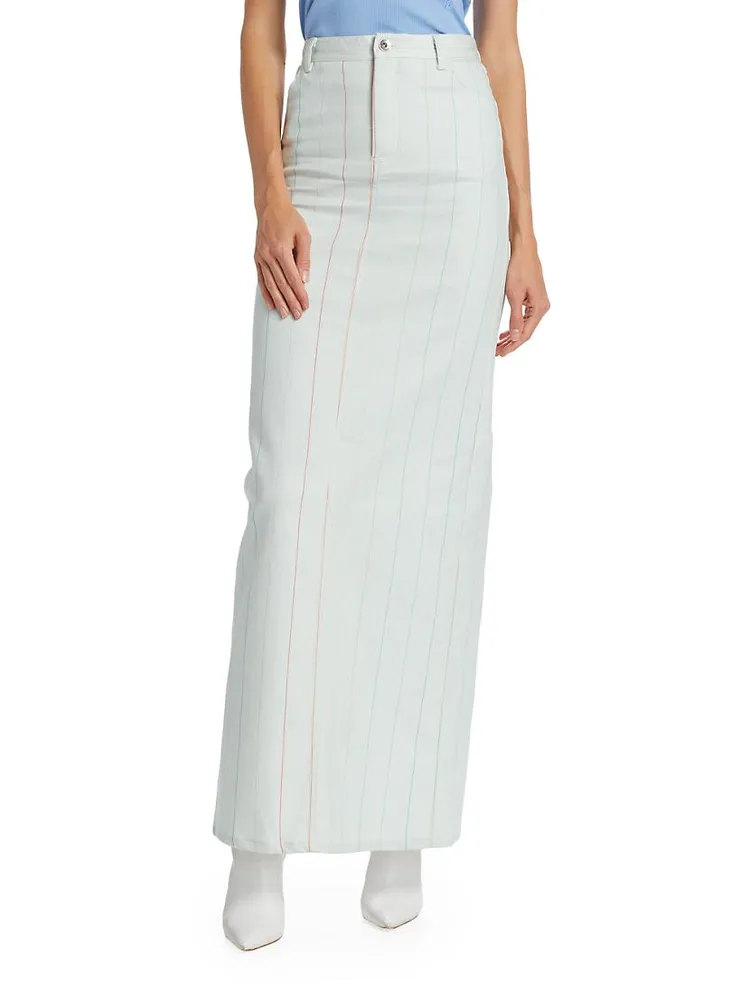 Fitted High-Waist Maxi Skirt