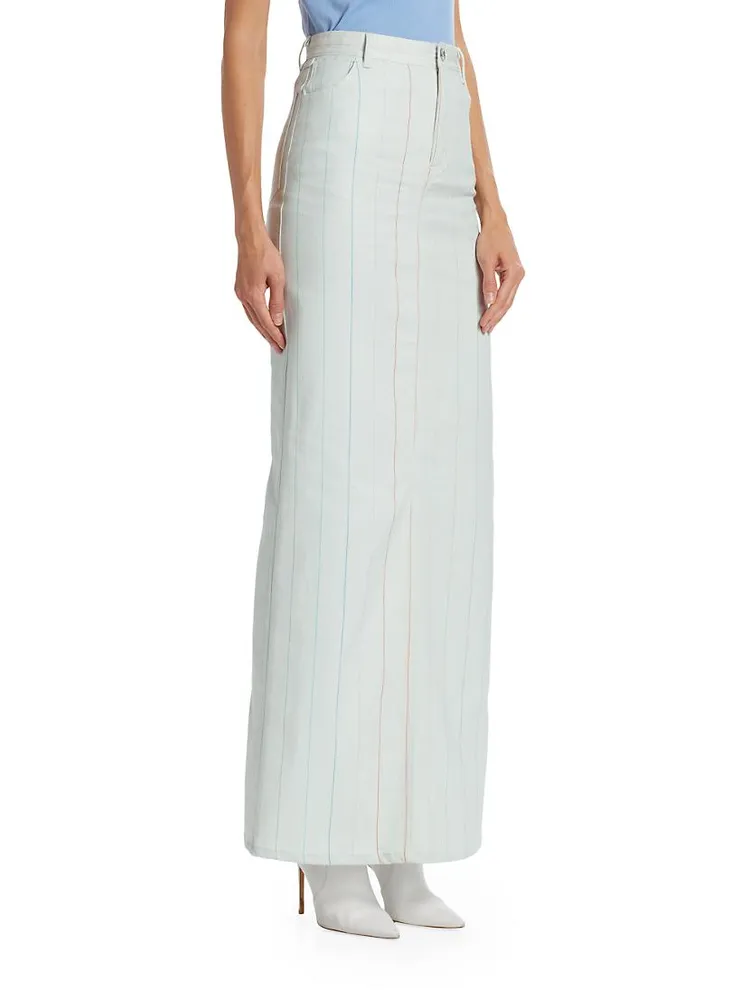 Fitted High-Waist Maxi Skirt