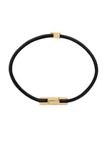 Cassandre Double-Strand Bracelet Leather And Metal