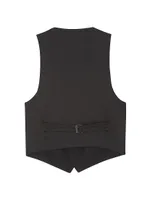 Short Tuxedo Vest Grain De Poudre