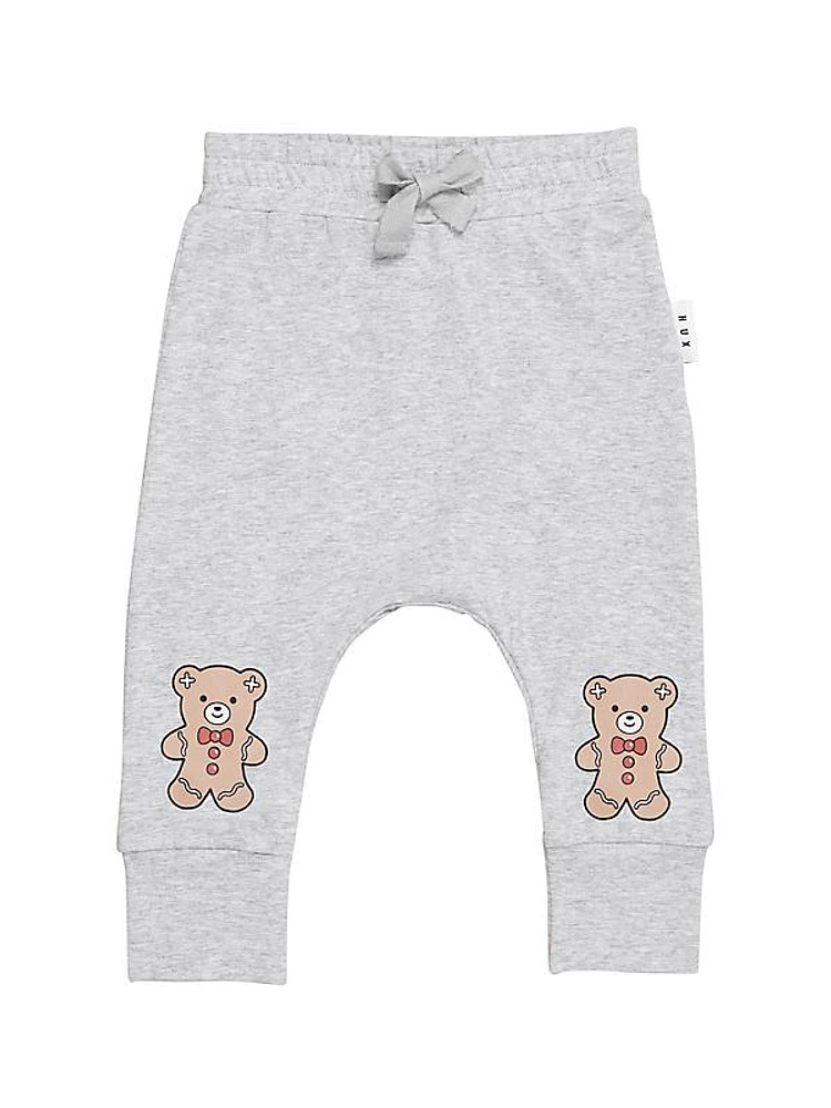 Baby's, Little Kid's & Kid's Gingerbread Bear Patch Joggers