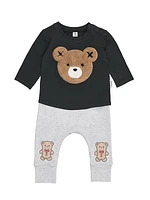 Baby's, Little Kid's & Kid's Gingerbread Bear Patch Joggers