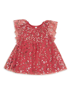 Baby Girl's, Little Girl's & Butterfly Tulle Dress