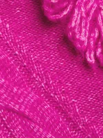 Mya Fringe Cable-Knit Sweater