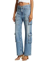 Giana Mid-Rise Cargo Jeans