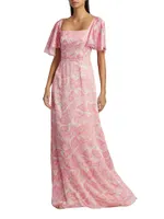 Aurora Floral A-Line Gown