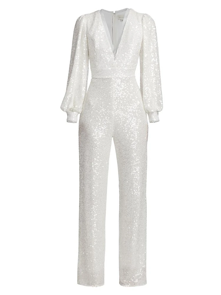 Presly Bridal Sequin Jumpsuit