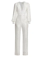 Presly Bridal Sequin Jumpsuit