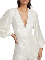 Presly Bridal Sequin Jumpsuit