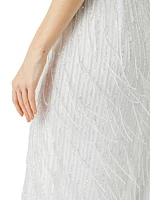 Bonnie Sequined Fringe Mockneck Dress