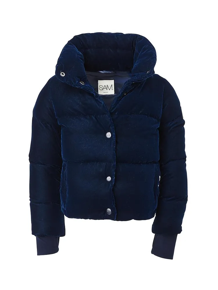 Little Girl's & Sophia Velvet Down Jacket