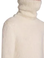 Extra-Long Turtleneck Sweater Mohair