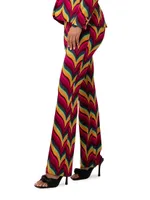 Jacoba Chevron Jacquard Pants